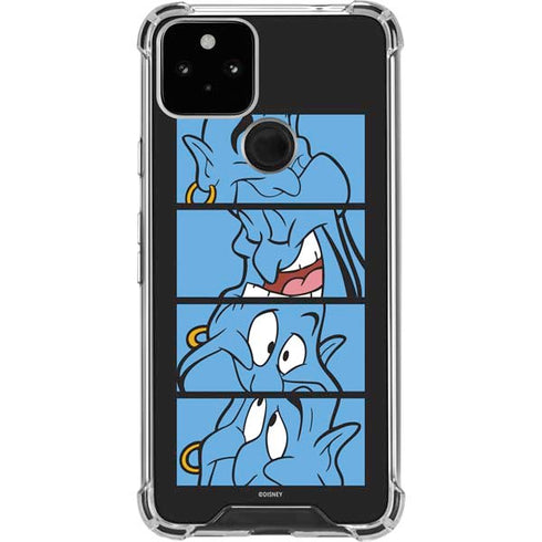 Disney Aladdin Genie Faces Grid Google Pixel 5 Clear Case